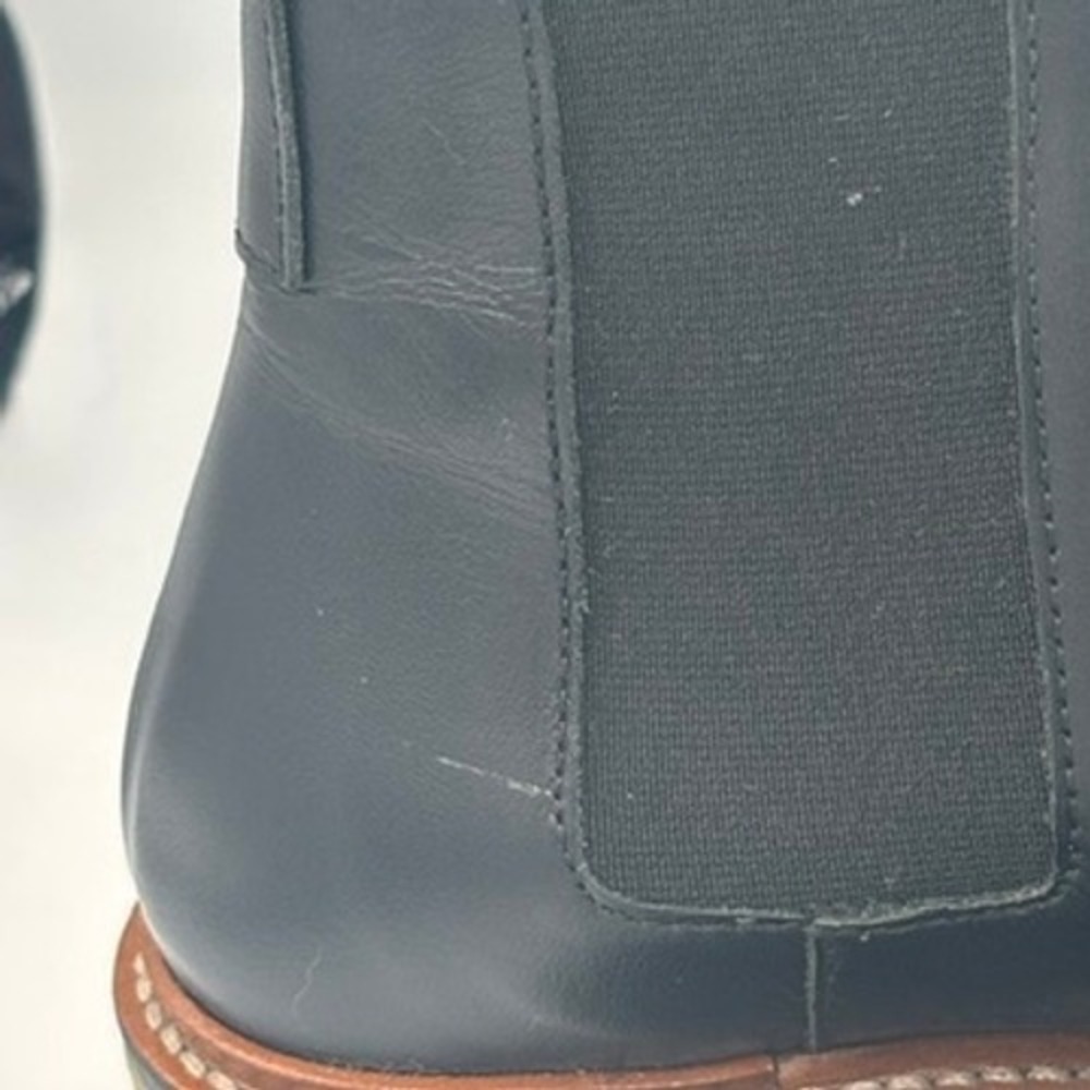 Everlane Chelsea Boot Women Sz 5 Black Leather Italian Made Classic Ankle Boot - Picture 12 of 14